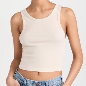 Cotton citizen Verona crop tank in Oatmeal